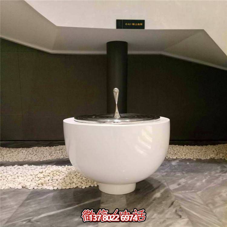 不銹鋼水滴圓盤雕塑，玻璃鋼景觀裝飾