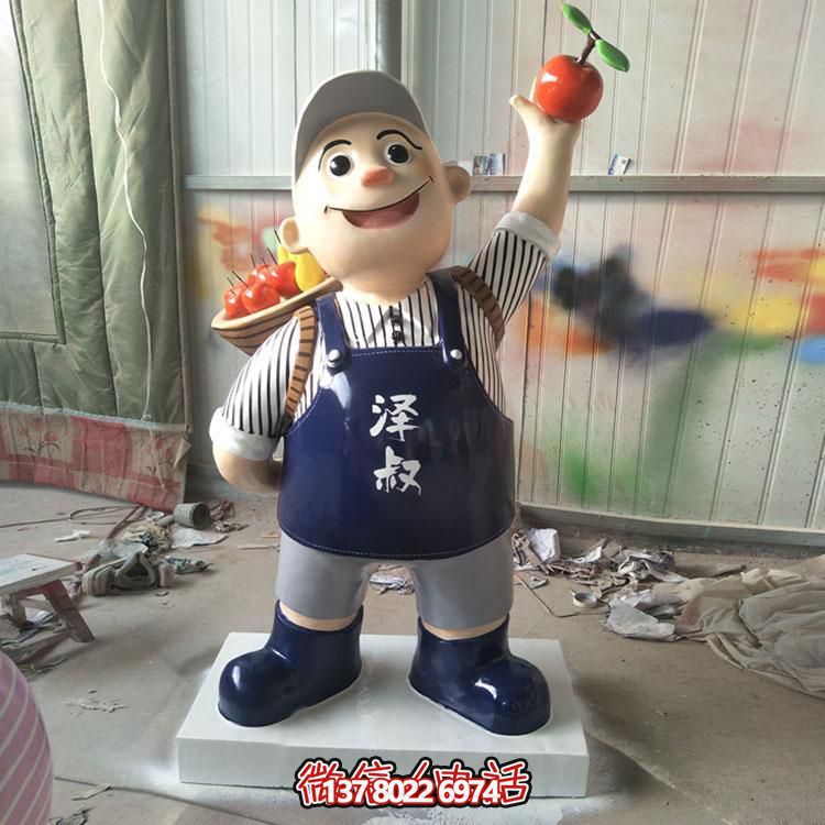玻璃鋼彩繪擺件，點(diǎn)綴飯店酒店戶外廣場(chǎng)公園雕塑