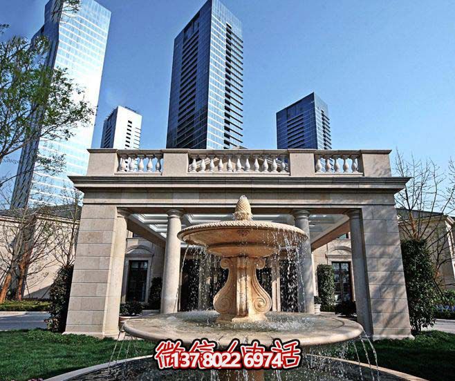 紅晚霞下夢(mèng)幻園林精致別墅園林景觀設(shè)計(jì)