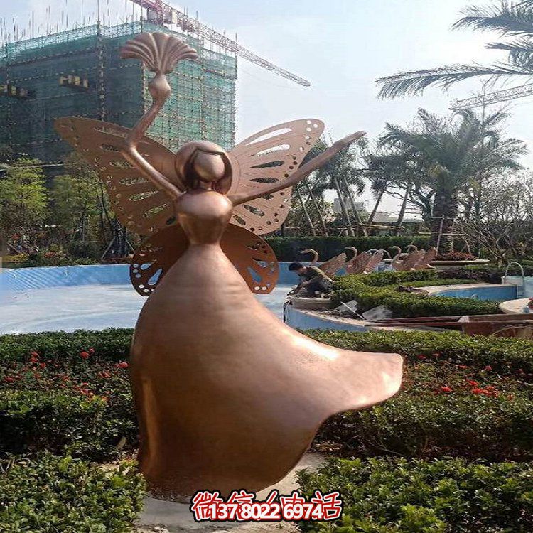 大型戶外廣場(chǎng)步行街鑄銅人物景觀雕塑