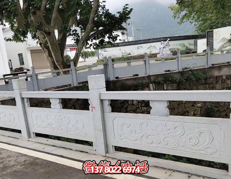鄉鎮河道景觀大理石圍欄雕塑 鄉鎮河道景觀大理石圍欄雕塑