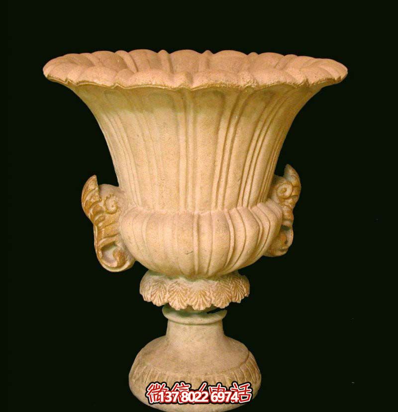 歐式砂巖花盆石雕 歐式砂巖花盆石雕